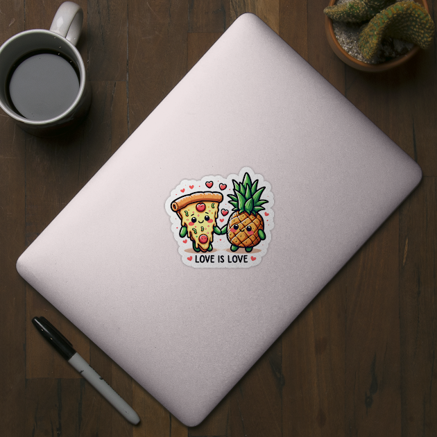 Love Pineapple Pizza, Better Together by logiamerch